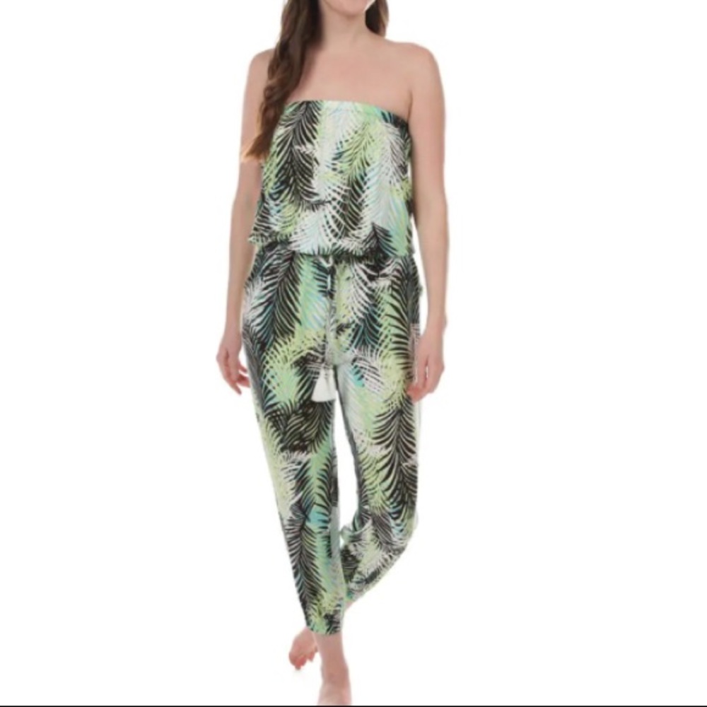 Palm leaf Beachwear Jumpsuit